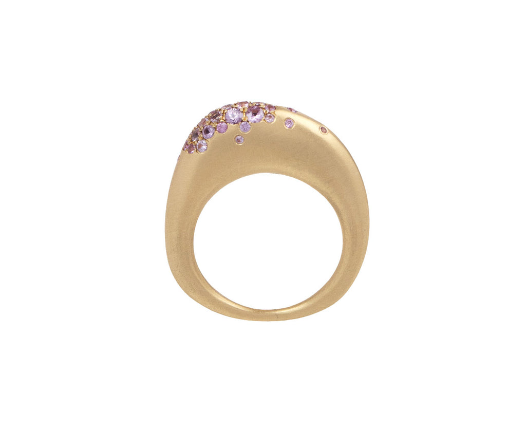 Nada Ghazal Pink Sapphire Small Urban Color Ring Top View