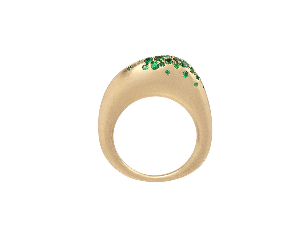 Nada Ghazal Tsavorite Small Urban Color Ring Top View