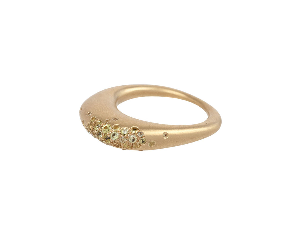 Nada Ghazal Yellow Sapphire Small Urban Color Ring  Side View