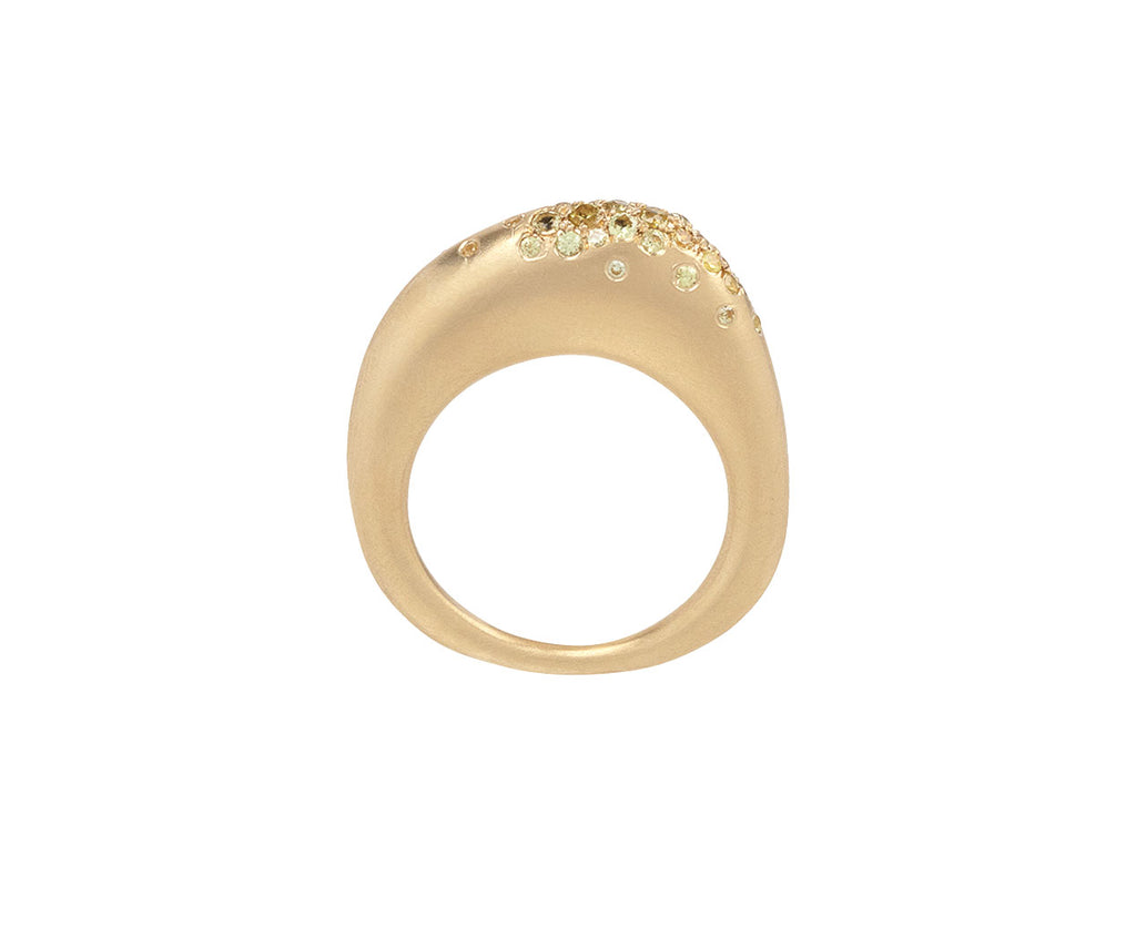 Nada Ghazal Yellow Sapphire Small Urban Color Ring Top View