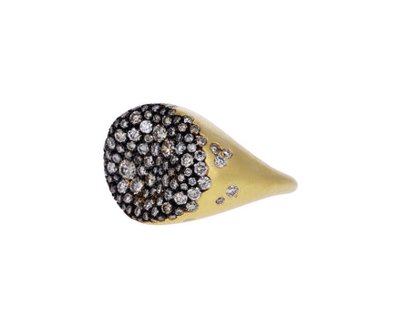 Champagne Diamond Baby Malak Round Ring