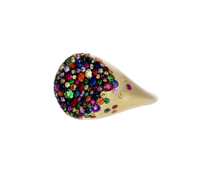 Rainbow Sapphire Baby Malak Bonbon Ring