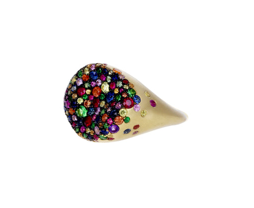 Rainbow Sapphire Baby Malak Bonbon Ring