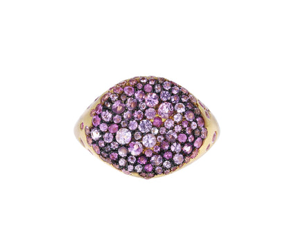 Pink Sapphire Round Baby Malak Bonbon Ring