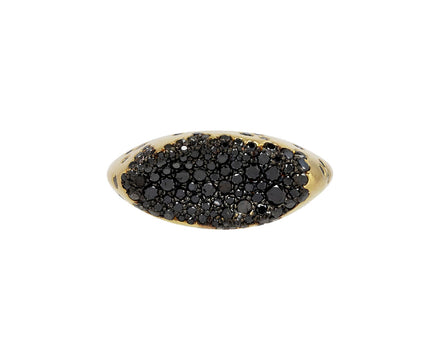 Black Diamond Caviar Marquise Ring