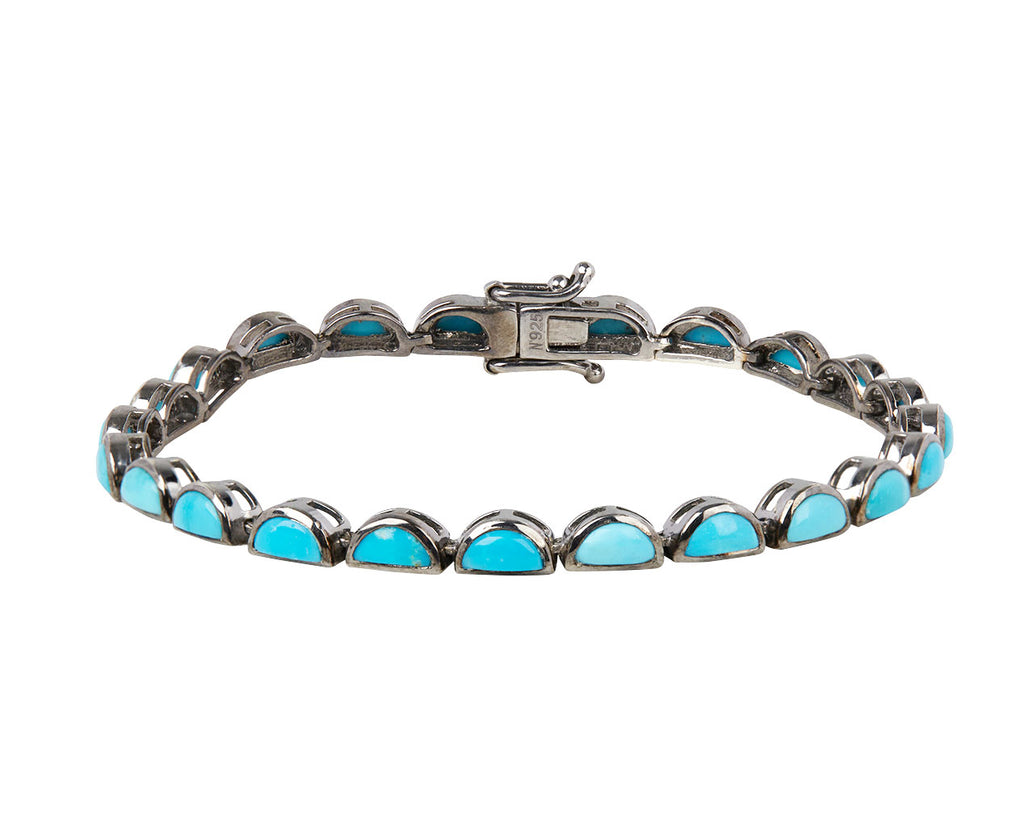 Nakard Turquoise Scallop Tennis Bracelet