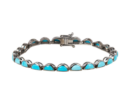 Nakard Turquoise Scallop Tennis Bracelet