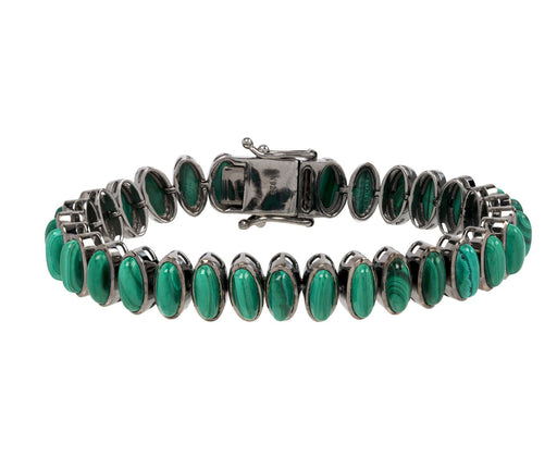 Malachite Elliptic Bracelet