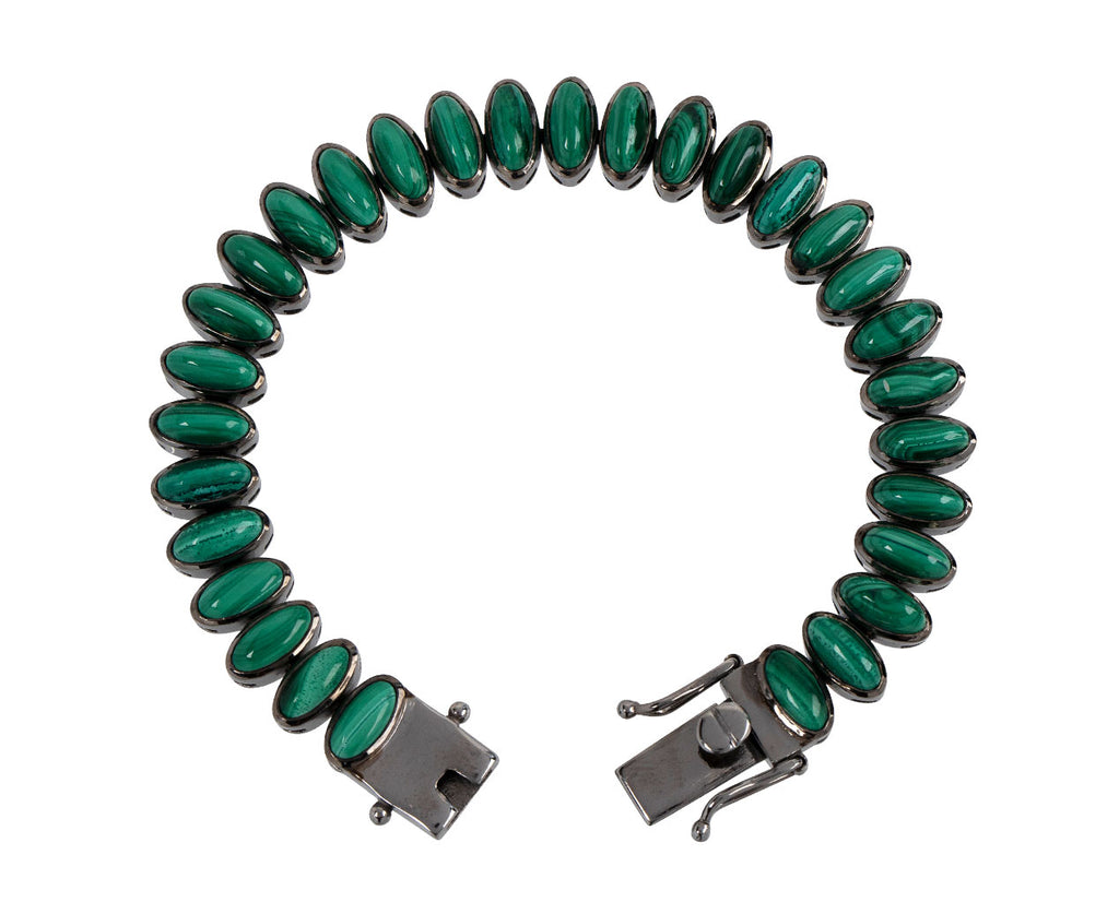 Malachite Elliptic Bracelet