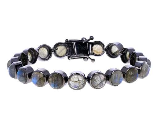 Cabochon Labradorite Dot Tennis Bracelet