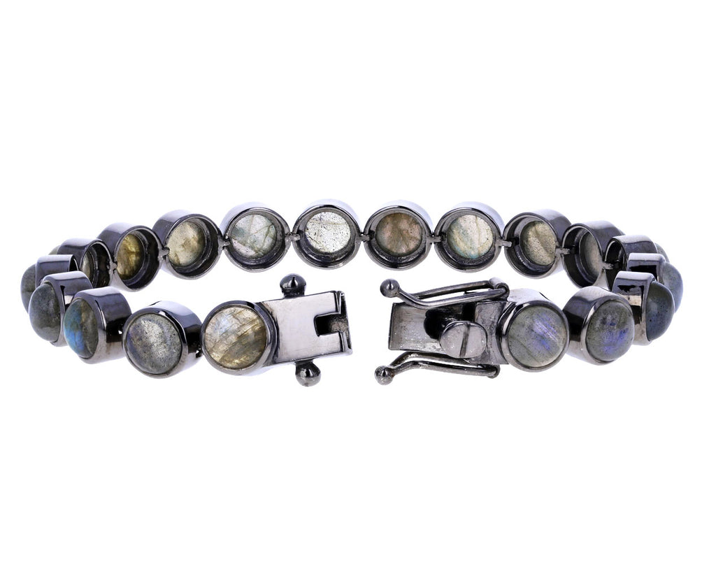 Cabochon Labradorite Dot Tennis Bracelet