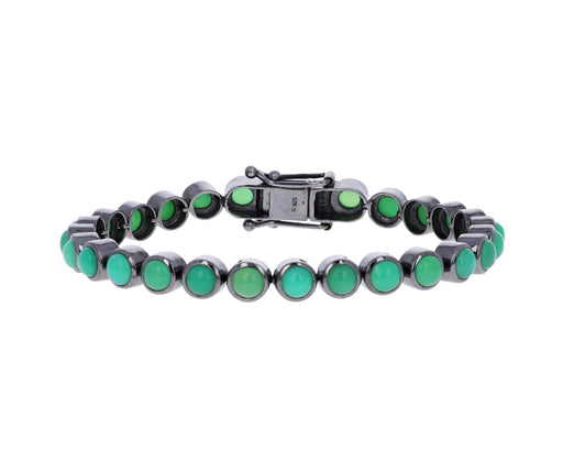 Chrysoprase Dot Tennis Bracelet