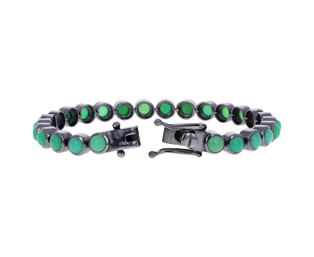 Chrysoprase Dot Tennis Bracelet