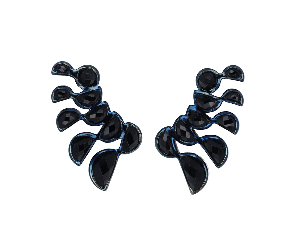 Black Spinel Lobster Earrings