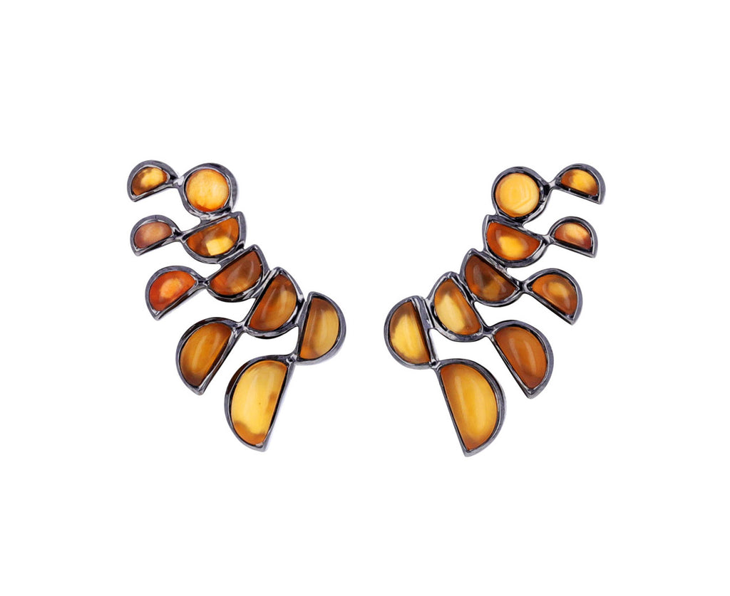 Carnelian Lobster Stud Earrings