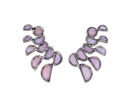 Pink Opal Lobster Earrings