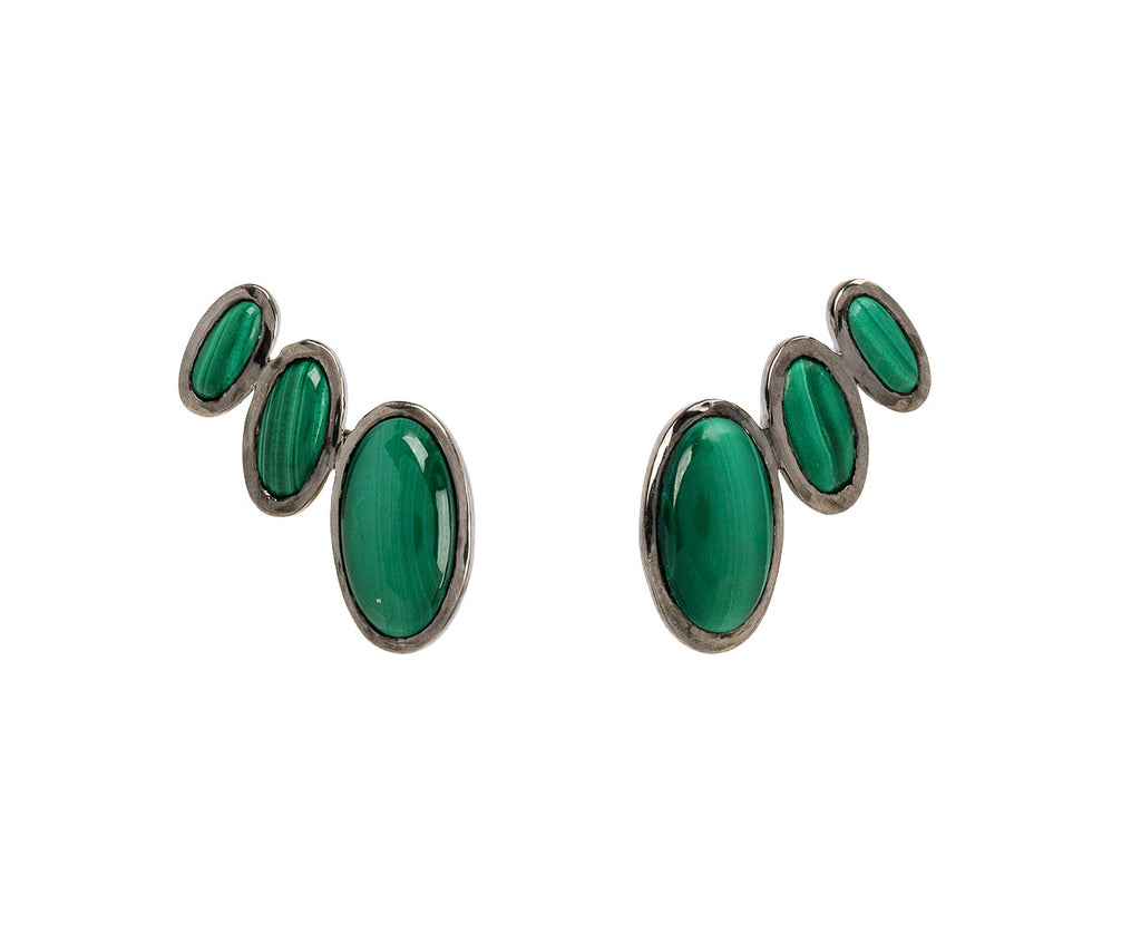 Malachite Taper Earrings