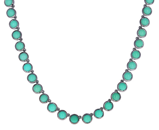 Chrysoprase Riviere Dot Necklace