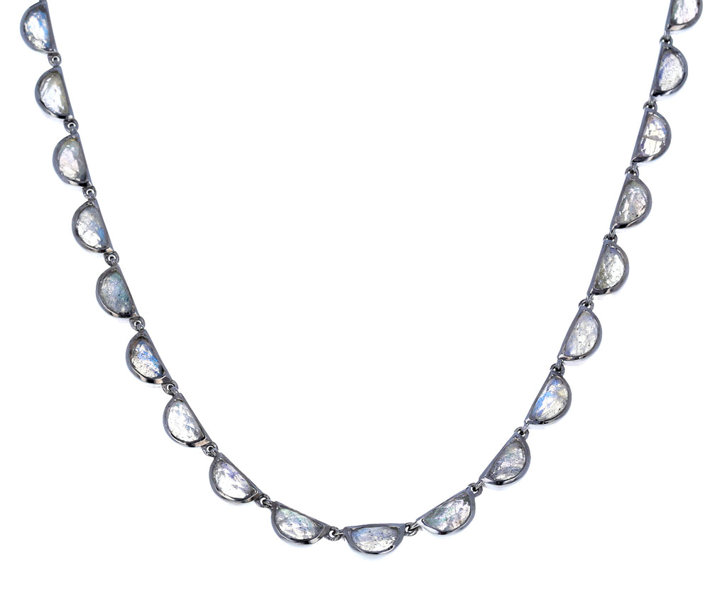Labradorite Riviere Scallop Necklace - TWISTonline 