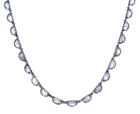 Labradorite Riviere Scallop Necklace - TWISTonline 