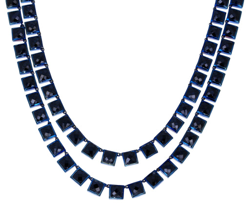 Black Spinel Opera Tile Necklace - TWISTonline 