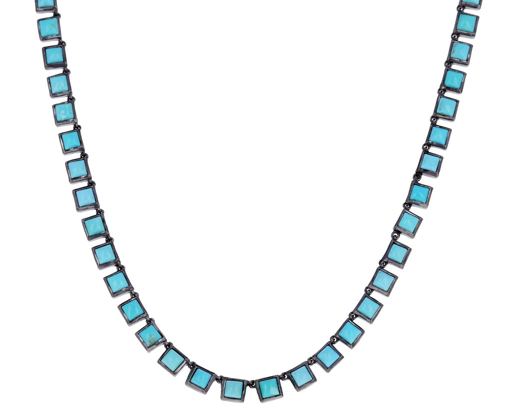 Turquoise Riviere Opera Tile Necklace