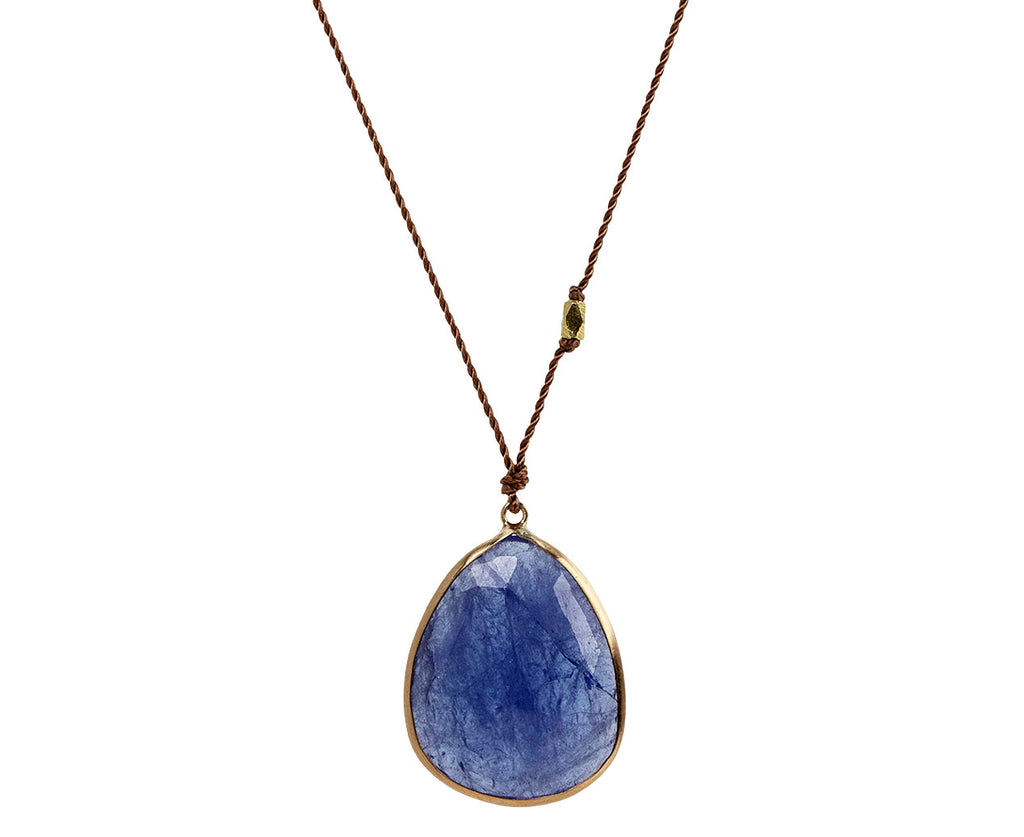 Margaret Solow Rose Cut Tanzanite Pendant Necklace