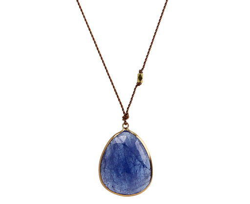 Margaret Solow Rose Cut Tanzanite Pendant Necklace