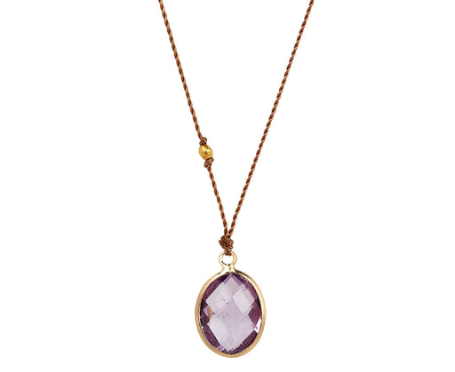 Margaret Solow Lavender Amethyst Pendant Necklace