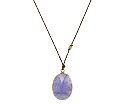 Margaret Solow Faceted Tanzanite Pendant Necklace