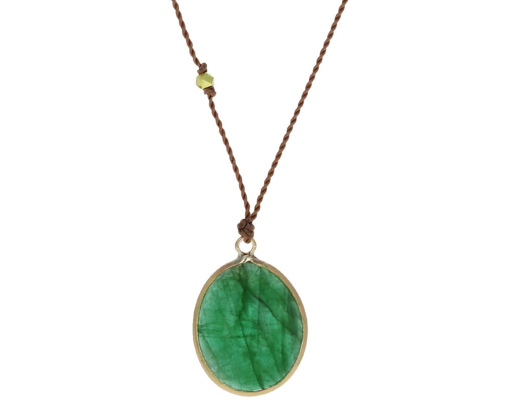 Emerald Cabochon Necklace