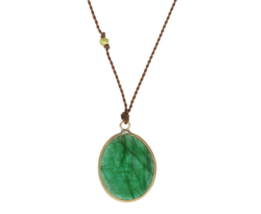 Emerald Cabochon Necklace