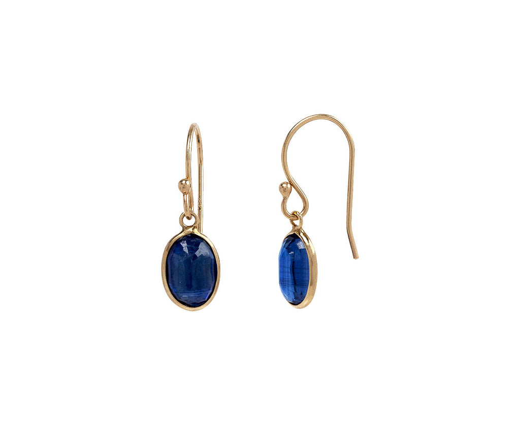 Oval Kyanite Dangle Earrings