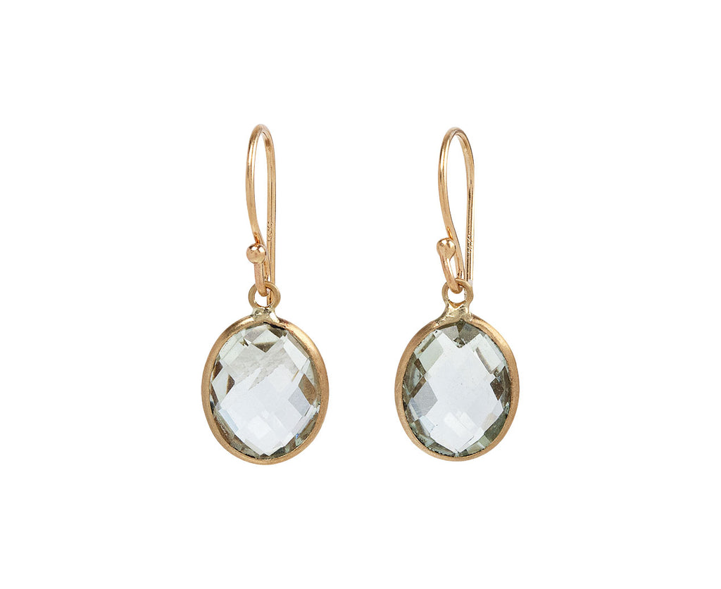 Light Green Prasiolite Earrings