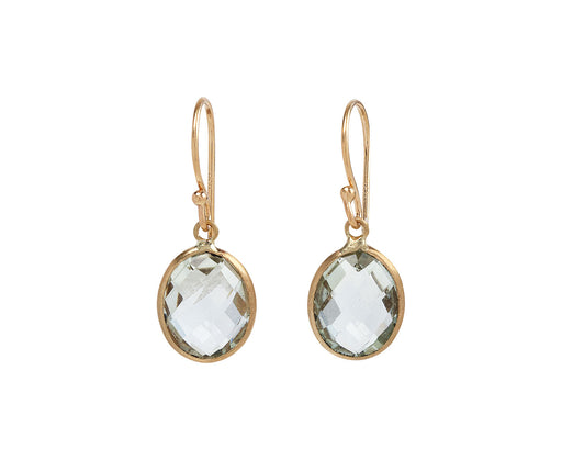 Light Green Prasiolite Earrings