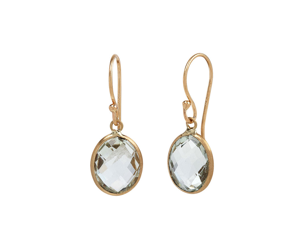 Light Green Prasiolite Earrings