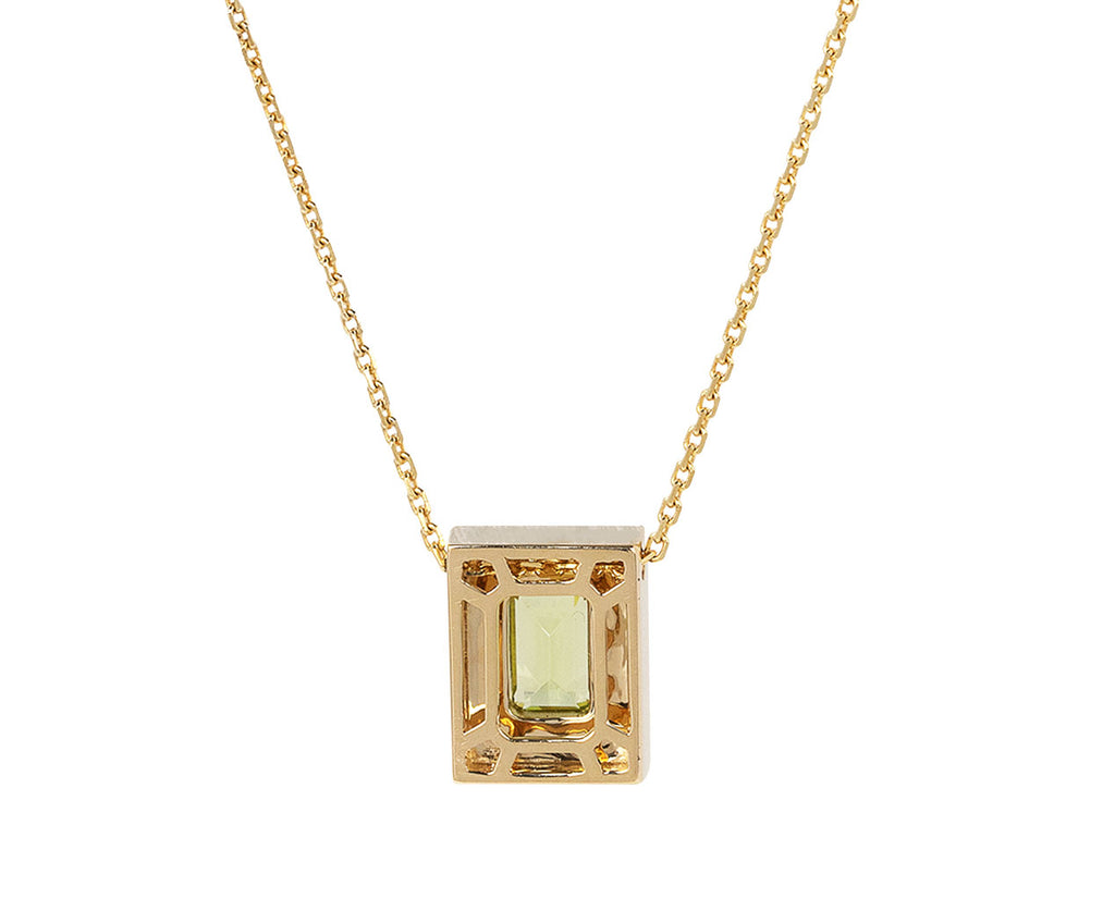 Green top topaz necklace
