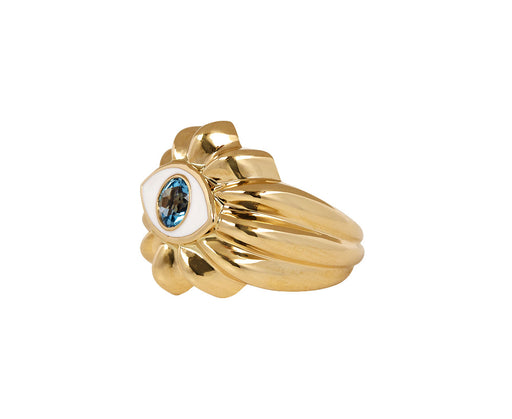Blue Topaz Ready to Imagine Ring Side View