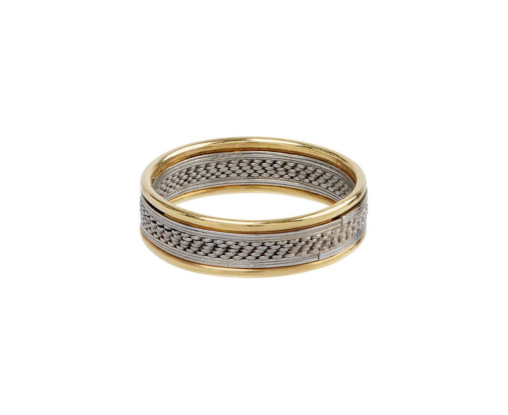 Nikolle Radi Platinum and Gold Band Side