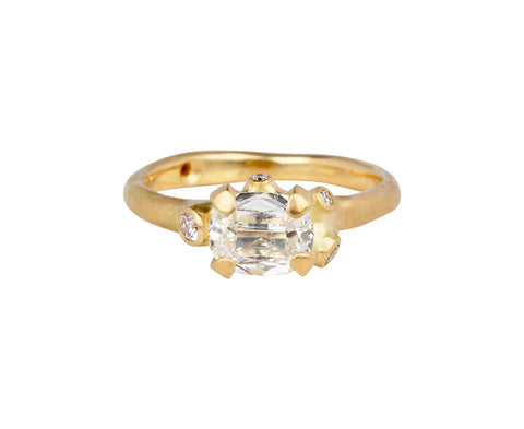 Johnny Ninos Old Cut Oval Diamond Cluster Ring