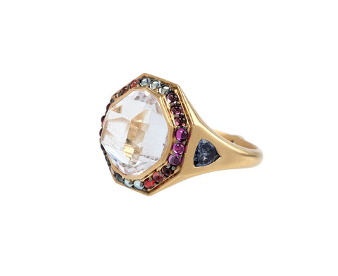Noor Fares Crystal Twilight Ring Side View