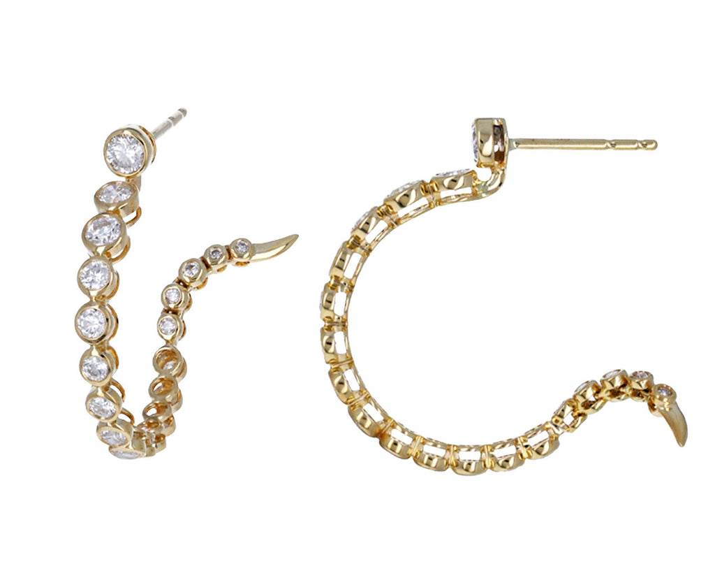 Diamond Continuum Hoop Earrings