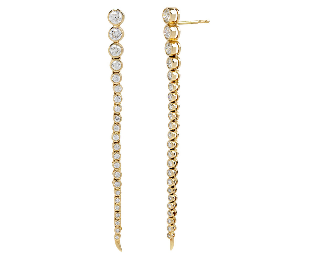 ONDYN Grand Continuum Diamond Earrings Side View