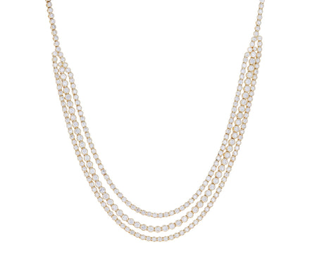 Triple Row Diamond Illumine Necklace