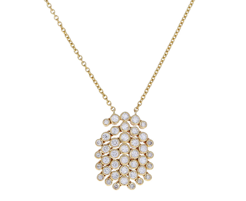 Small Frisee Diamond Pendant Necklace