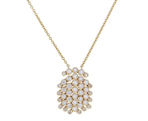 Small Frisee Diamond Pendant Necklace