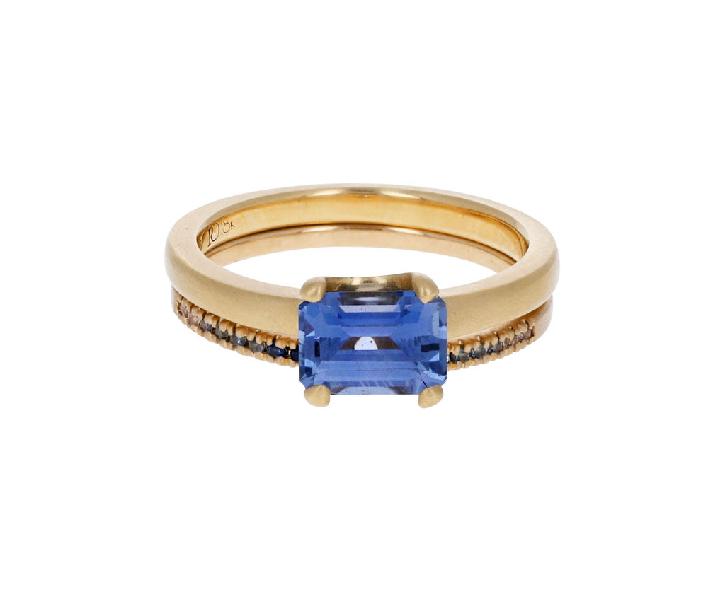 Blue Sapphire Ombre Band
