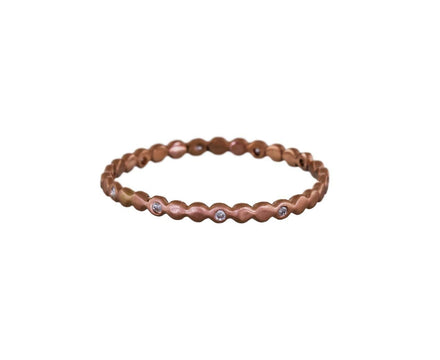 Rose Gold Small Eternity Bubble Band - TWISTonline 