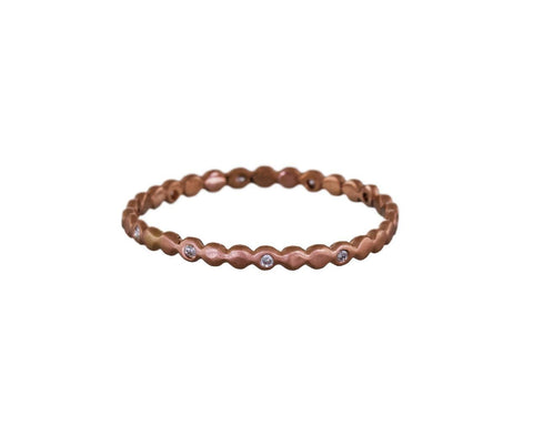 Rose Gold Small Eternity Bubble Band - TWISTonline 