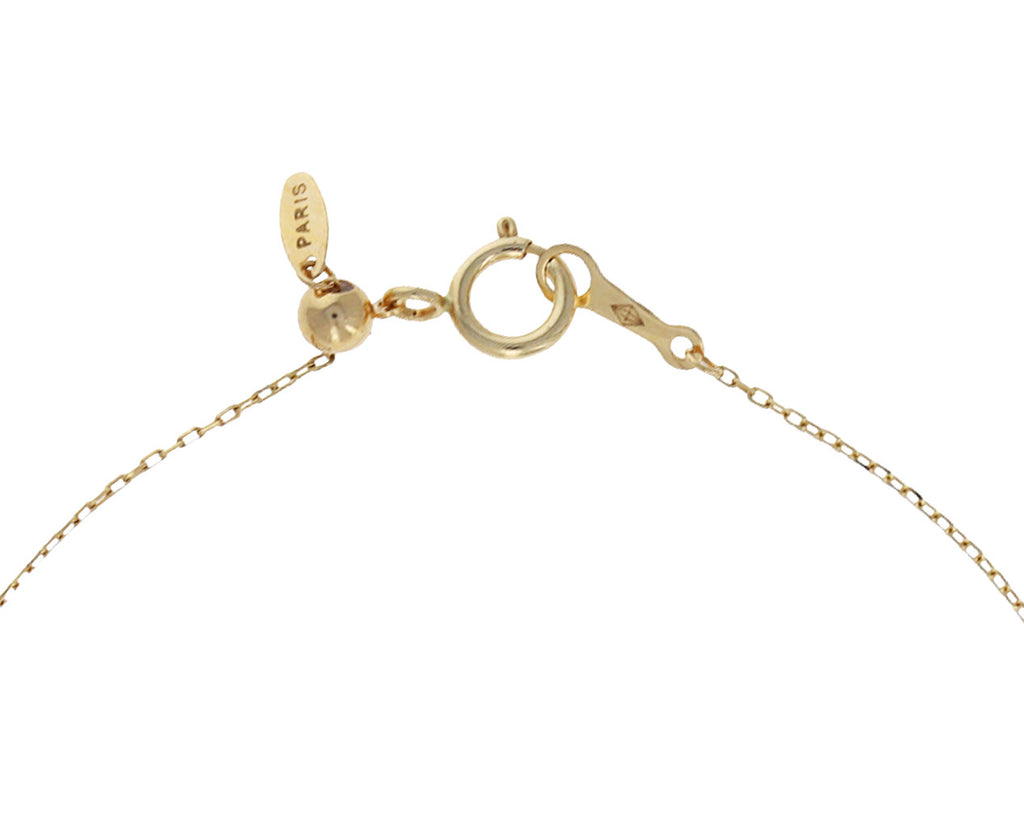 La Foule Seven Diamond Dangle Necklace